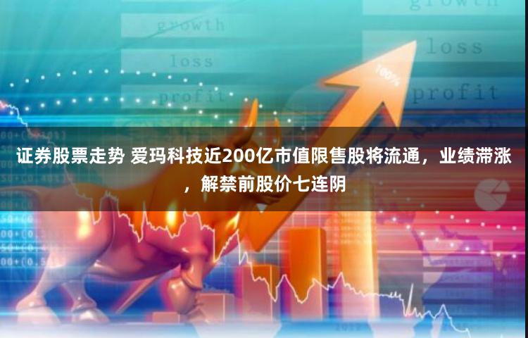 证券股票走势 爱玛科技近200亿市值限售股将流通，业绩滞涨，解禁前股价七连阴